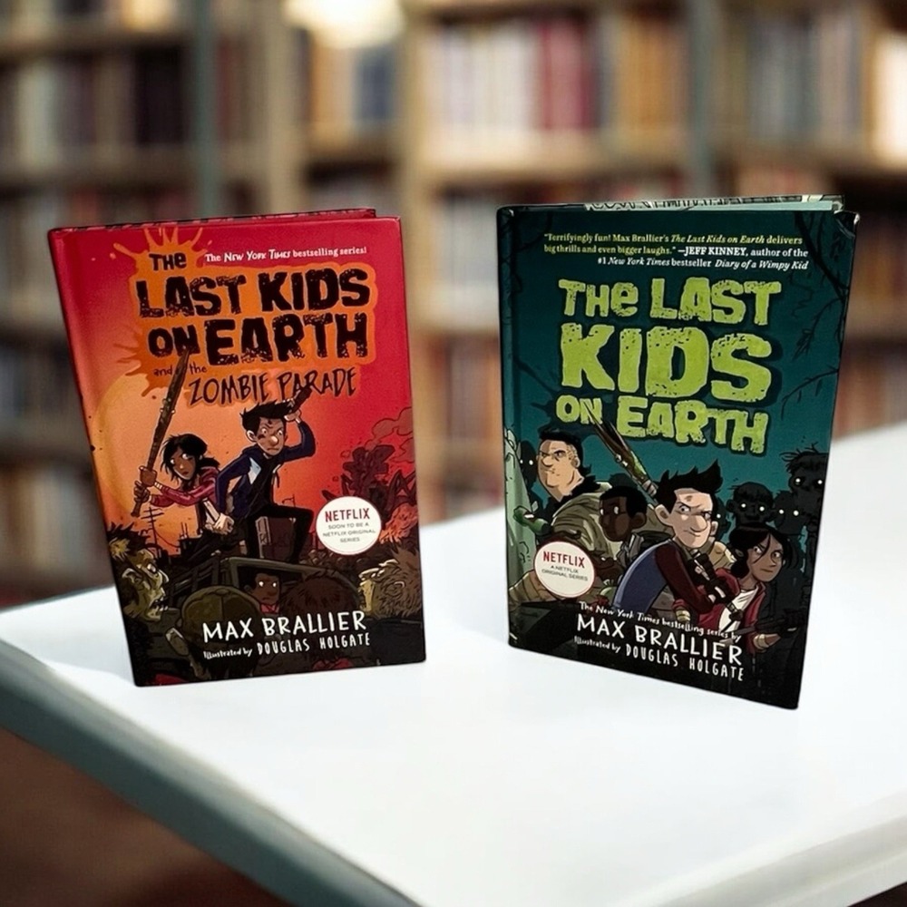 The Last Kids on Earth 1 2 Zombie Book Hardcover Set Max Brallier Netflix Set 2